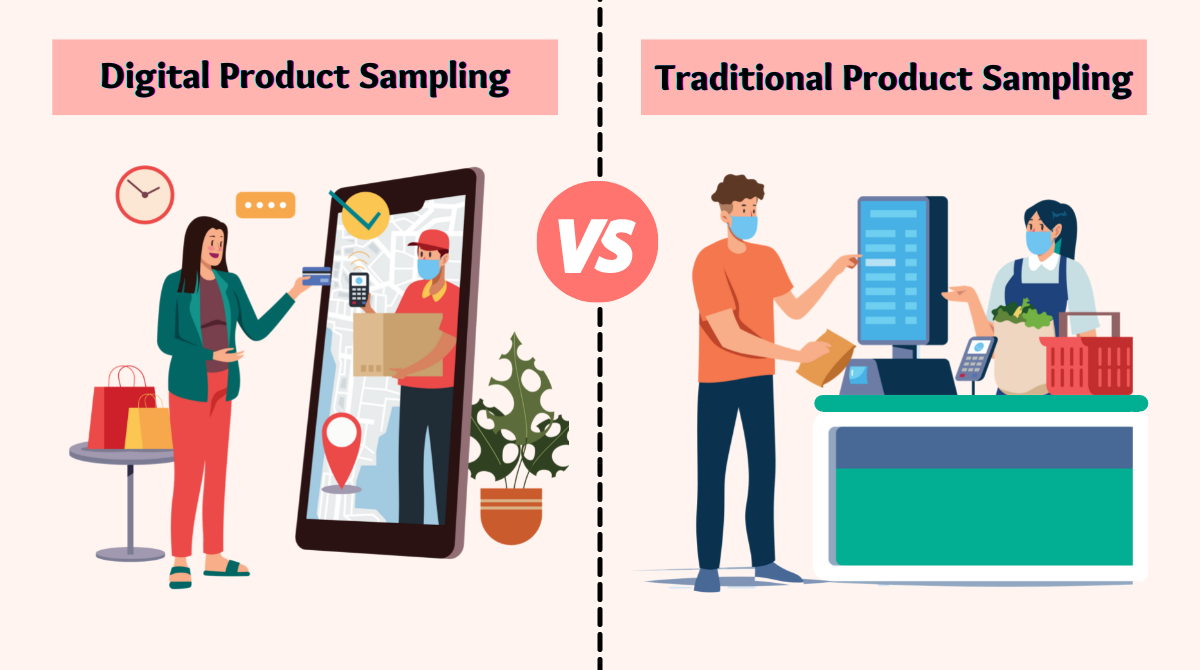 Digital Product Sampling vs Traditional Product Sampling